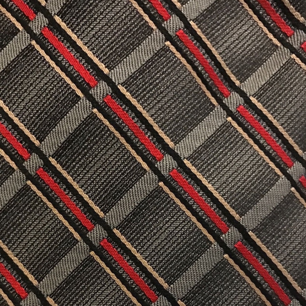 Vintage Wemlon by Wembley Gray with Red Stripe Tie * 57"x 4"